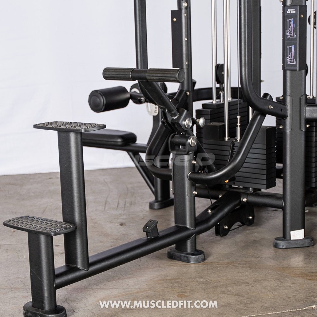 Megatron 4-Stack Jungle Gym w/ Assisted Chin Dip & Functional Column