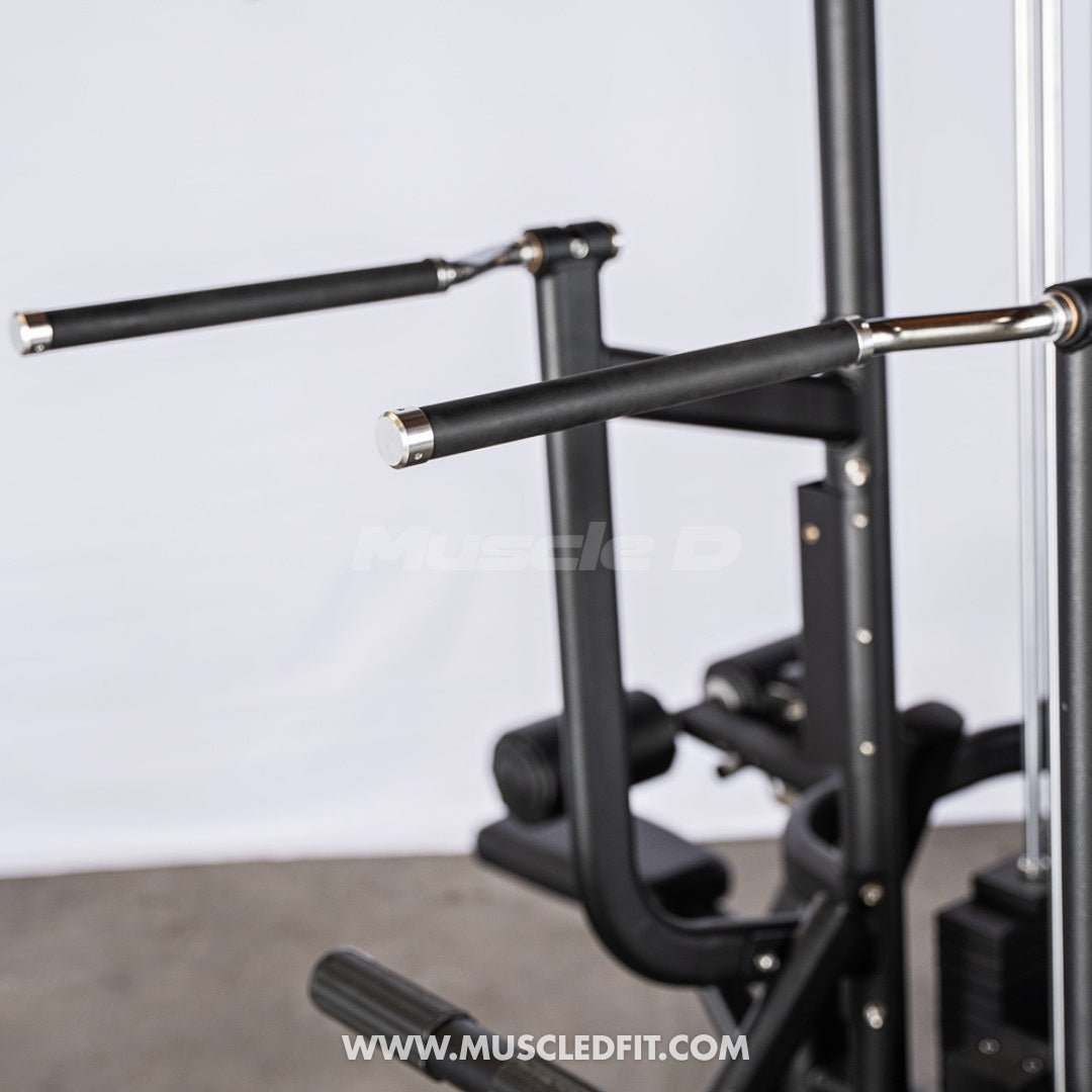 Megatron 4-Stack Jungle Gym w/ Assisted Chin Dip & Functional Column