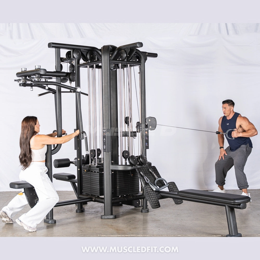 Megatron 4-Stack Jungle Gym w/ Pec/Rear Delt & Functional Column
