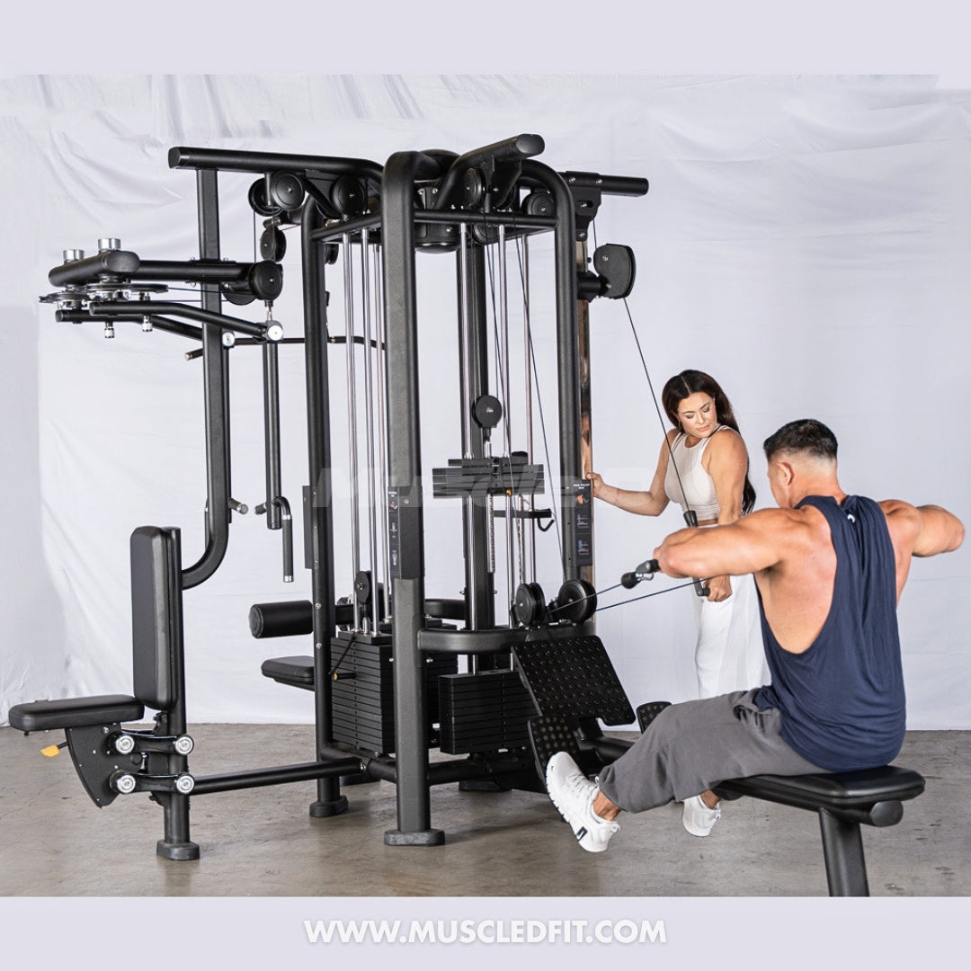 Megatron 4-Stack Jungle Gym w/ Pec/Rear Delt & Functional Column