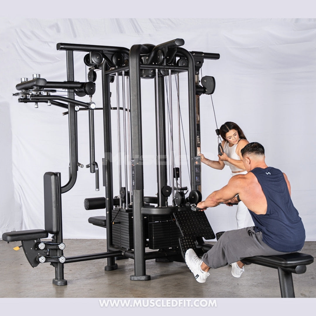 Megatron 4-Stack Jungle Gym w/ Pec/Rear Delt & Functional Column