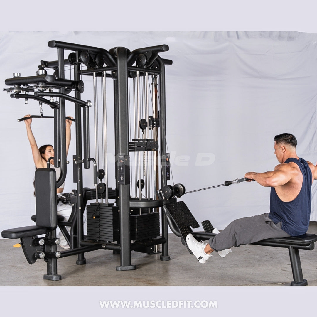 Megatron 4-Stack Jungle Gym w/ Pec/Rear Delt & Functional Column