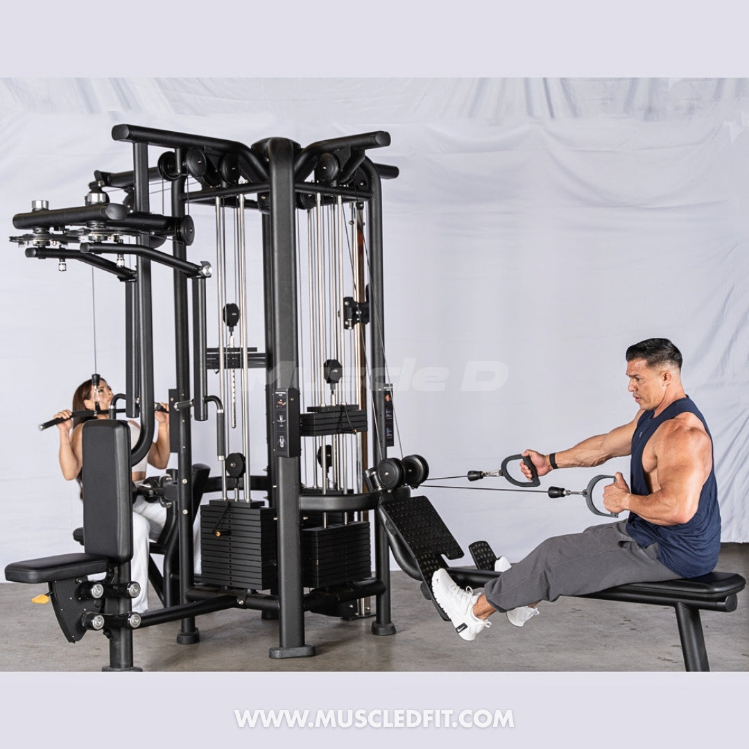 Megatron 4-Stack Jungle Gym w/ Pec/Rear Delt & Functional Column