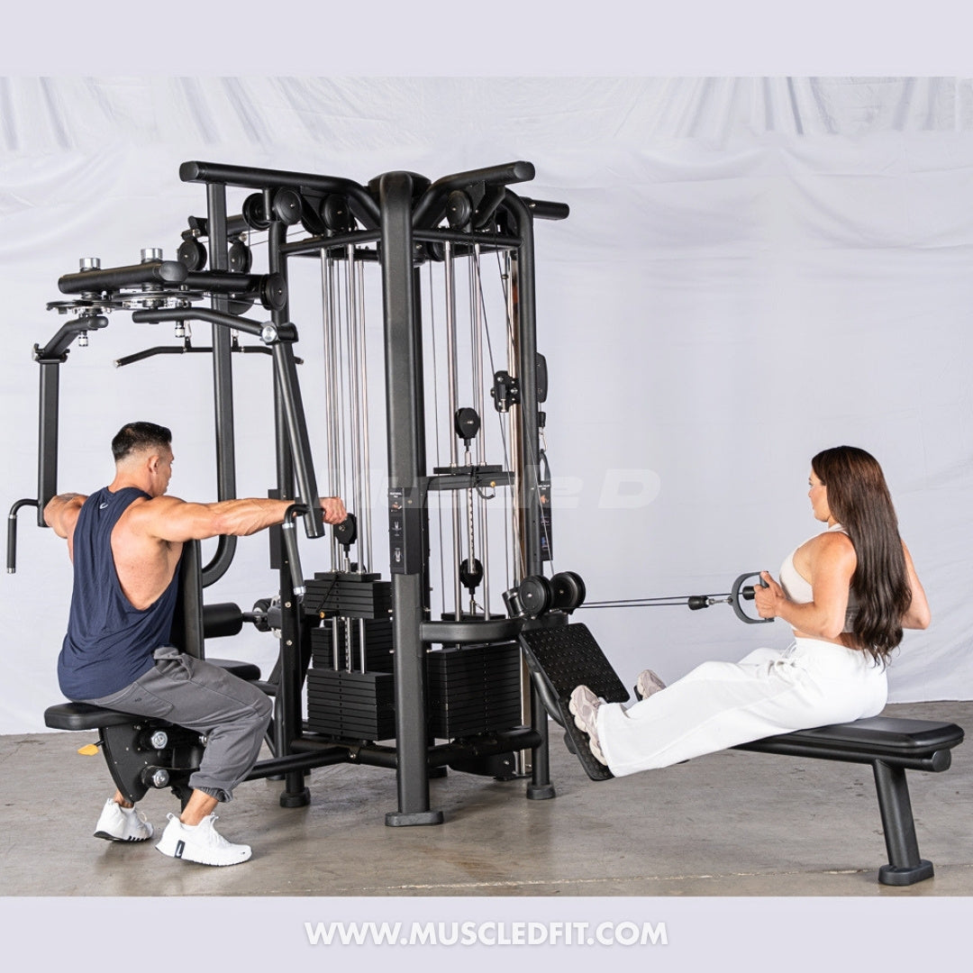 Megatron 4-Stack Jungle Gym w/ Pec/Rear Delt & Functional Column