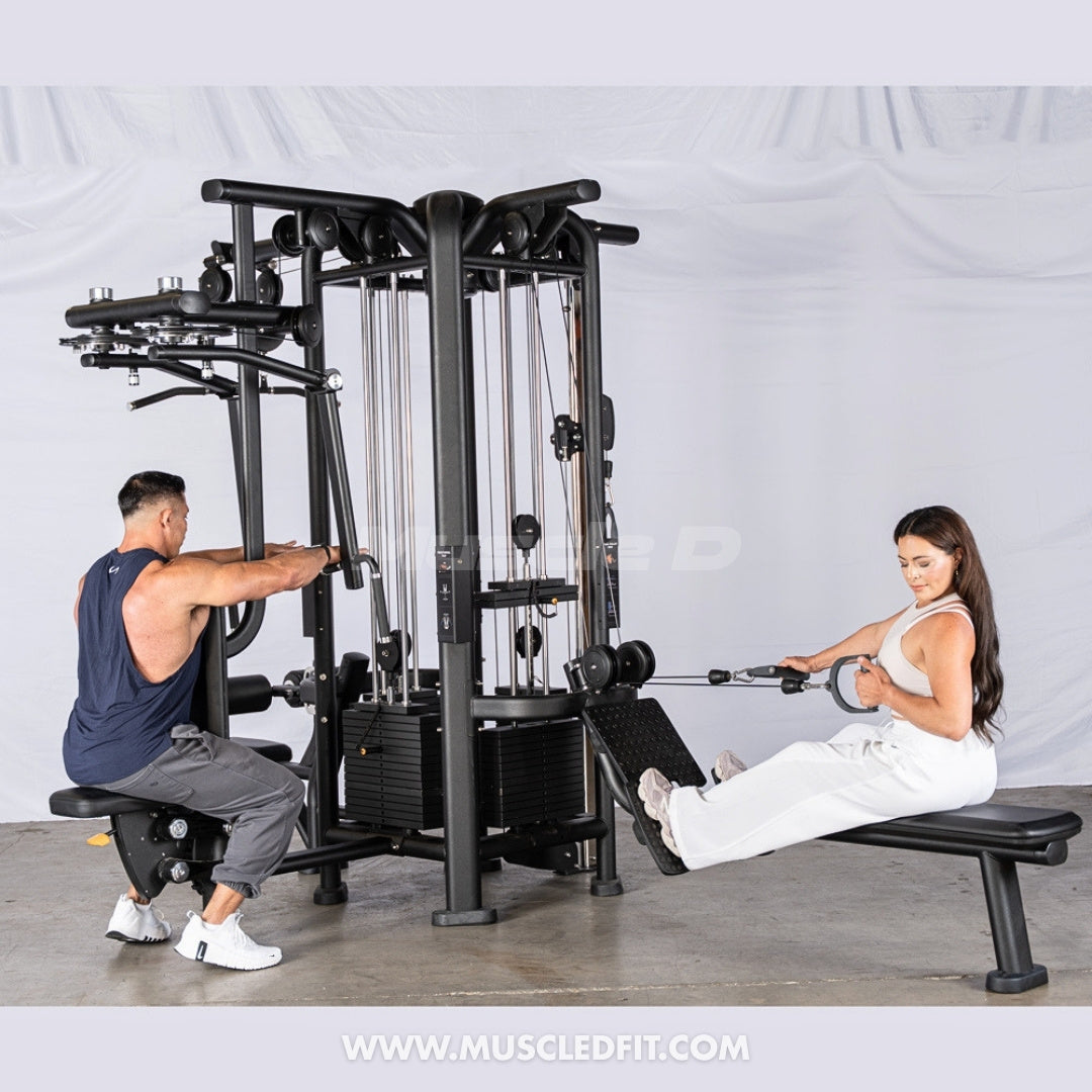 Megatron 4-Stack Jungle Gym w/ Pec/Rear Delt & Functional Column