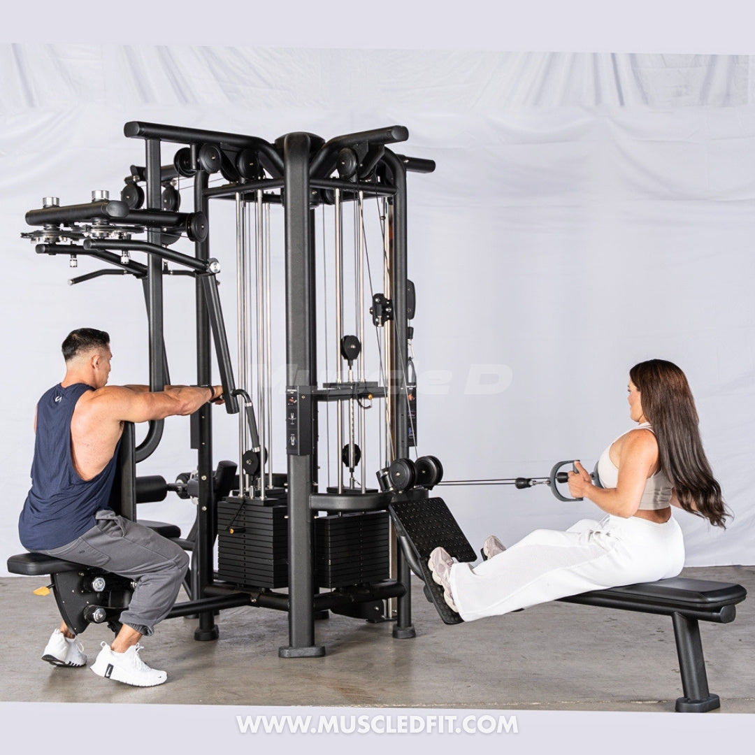 Megatron 4-Stack Jungle Gym w/ Pec/Rear Delt & Functional Column