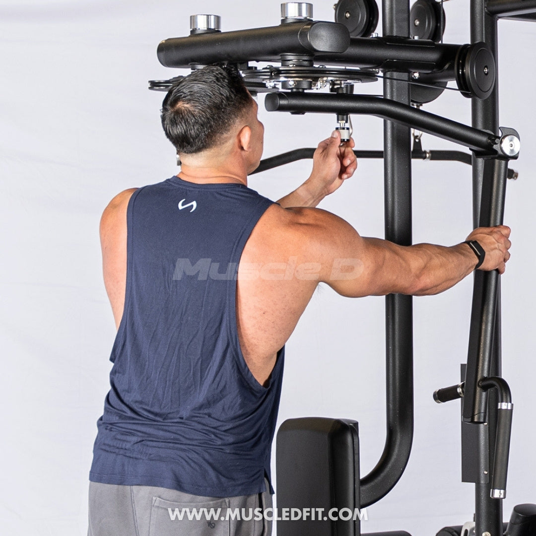 Megatron 4-Stack Jungle Gym w/ Pec/Rear Delt & Functional Column