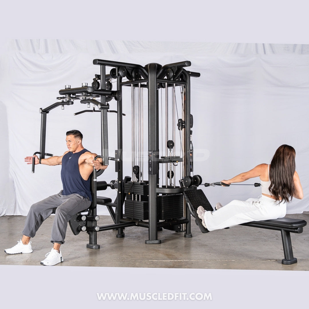 Megatron 4-Stack Jungle Gym w/ Pec/Rear Delt & Functional Column