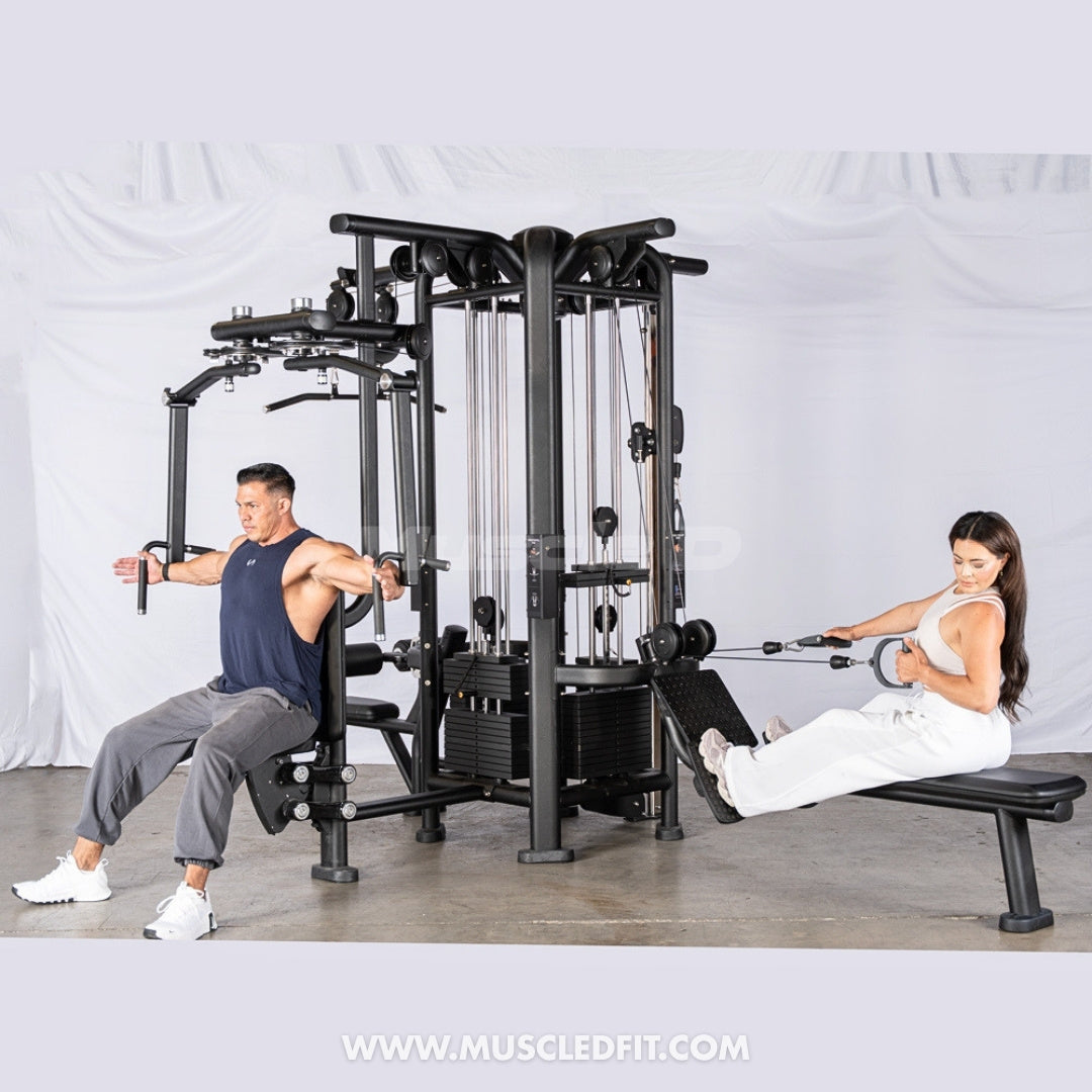 Megatron 4-Stack Jungle Gym w/ Pec/Rear Delt & Functional Column
