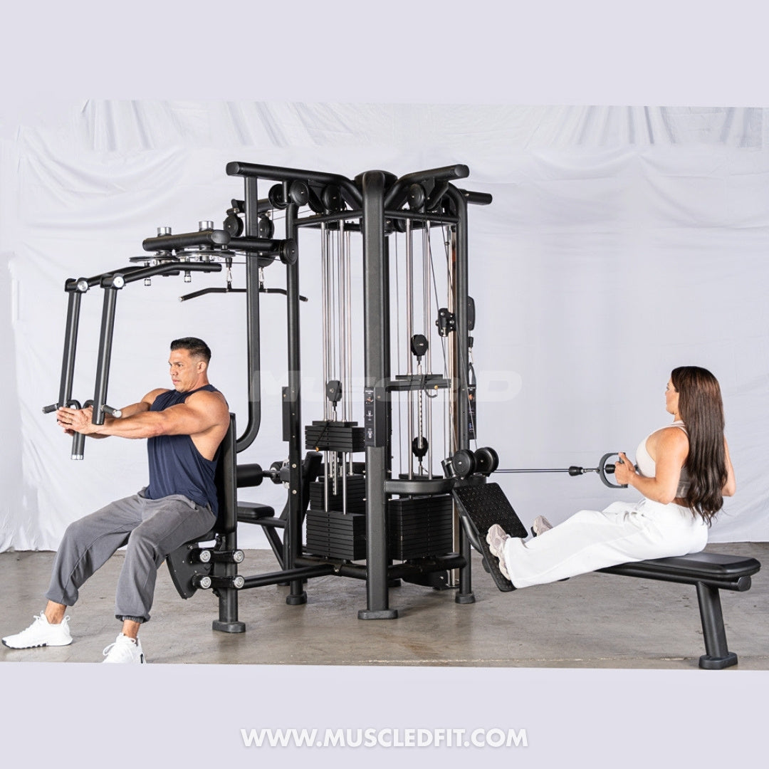 Megatron 4-Stack Jungle Gym w/ Pec/Rear Delt & Functional Column