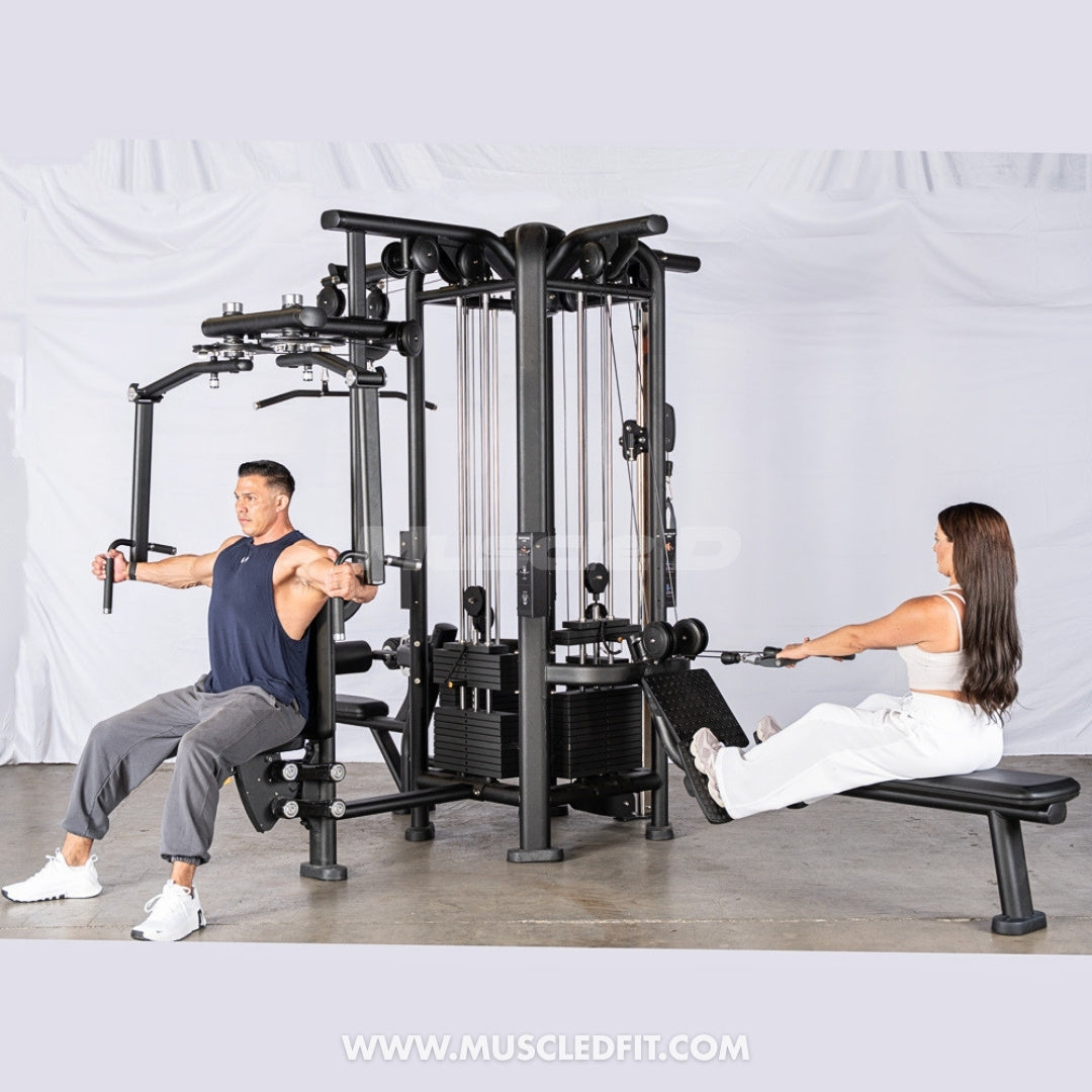 Megatron 4-Stack Jungle Gym w/ Pec/Rear Delt & Functional Column