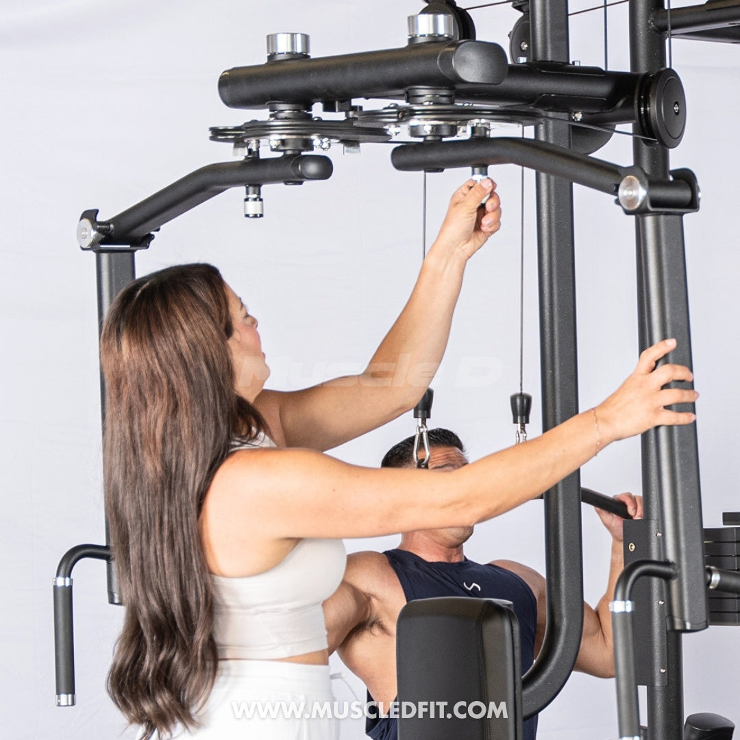 Megatron 4-Stack Jungle Gym w/ Pec/Rear Delt & Functional Column