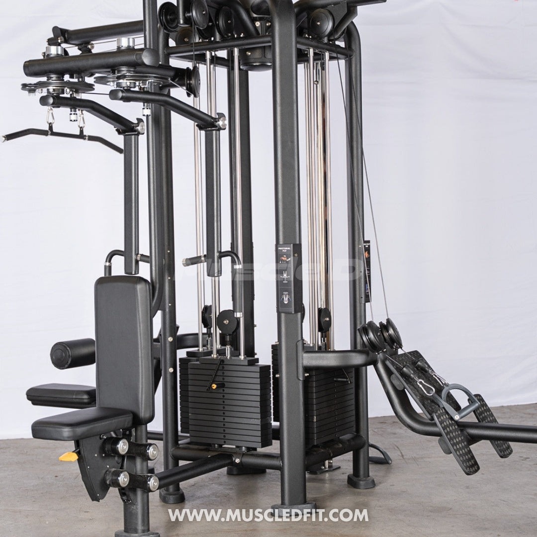 Megatron 4-Stack Jungle Gym w/ Pec/Rear Delt & Functional Column