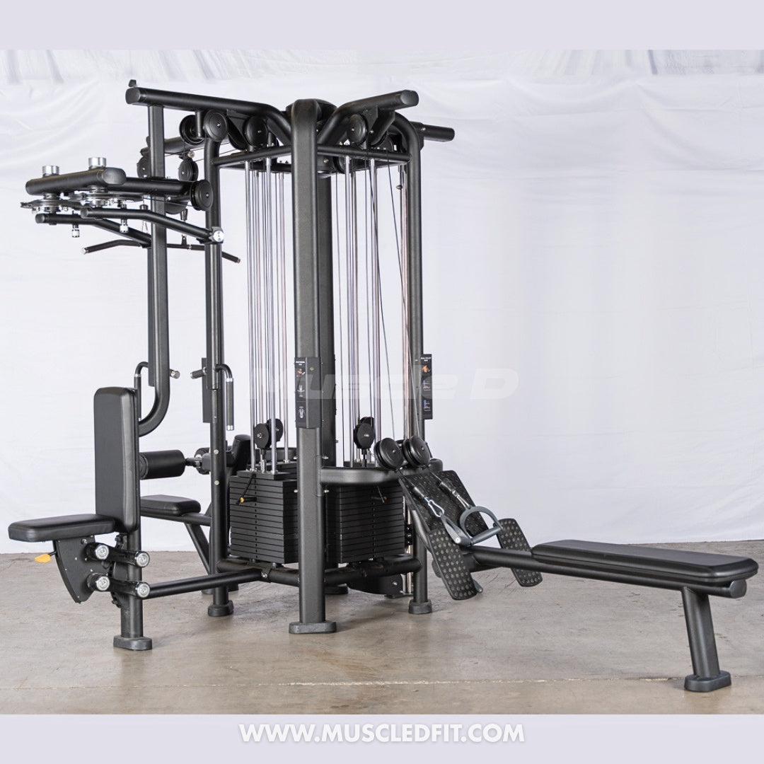 Megatron 4-Stack Jungle Gym w/ Pec/Rear Delt & Functional Column