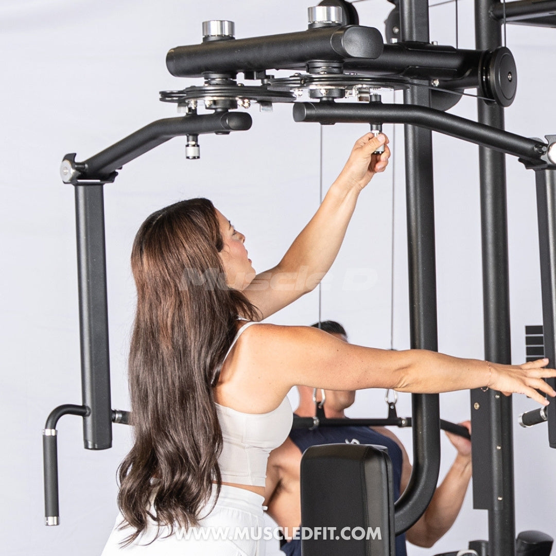 Megatron 4-Stack Jungle Gym w/ Pec/Rear Delt & Functional Column
