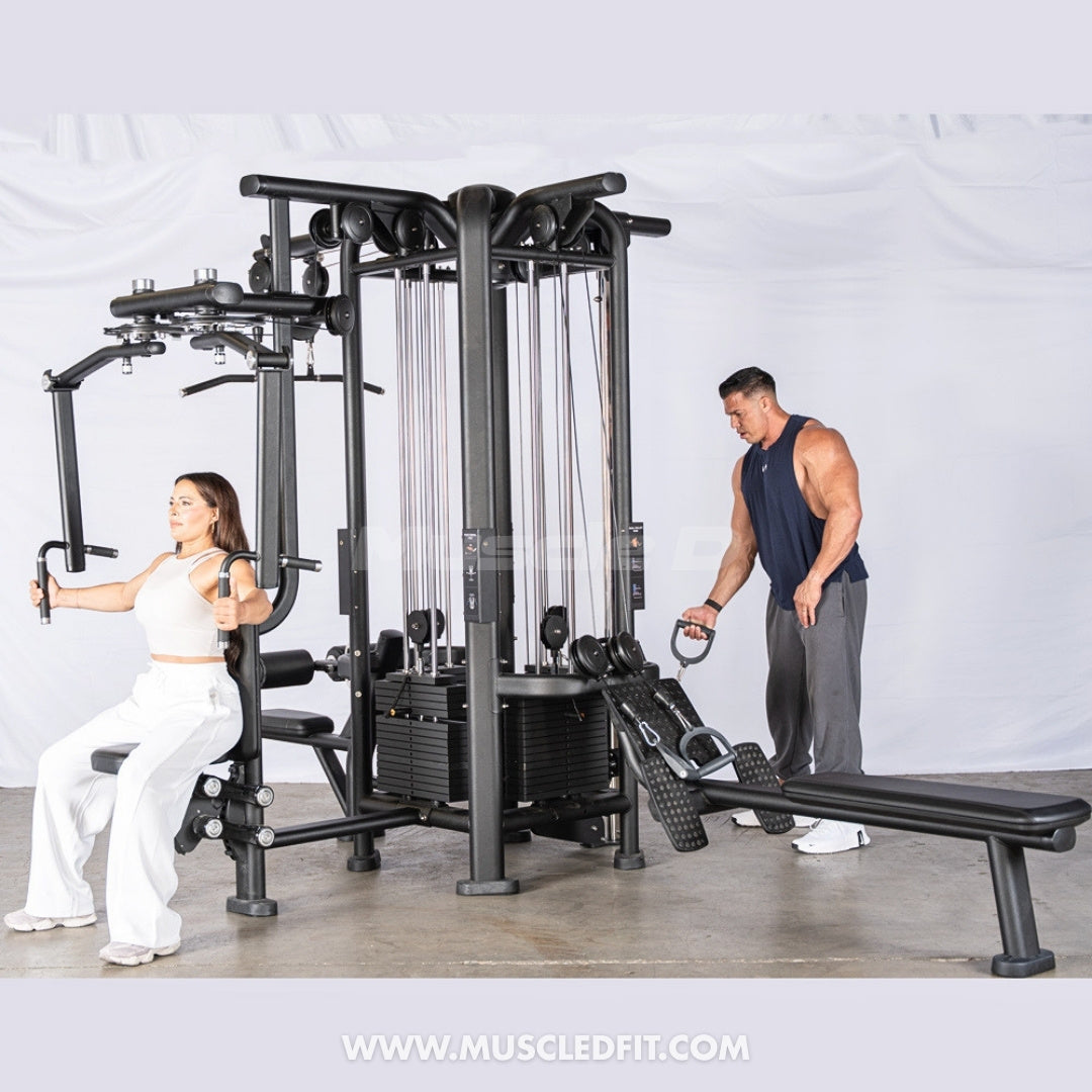 Megatron 4-Stack Jungle Gym w/ Pec/Rear Delt & Functional Column