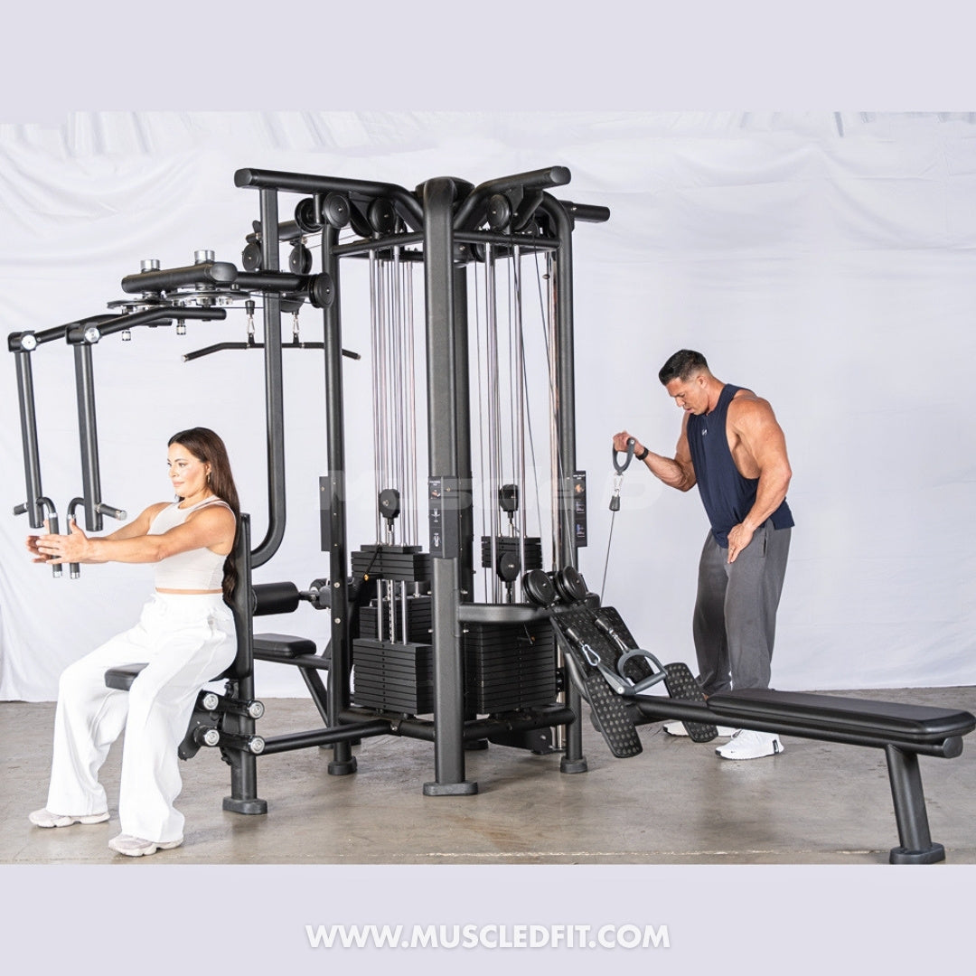 Megatron 4-Stack Jungle Gym w/ Pec/Rear Delt & Functional Column