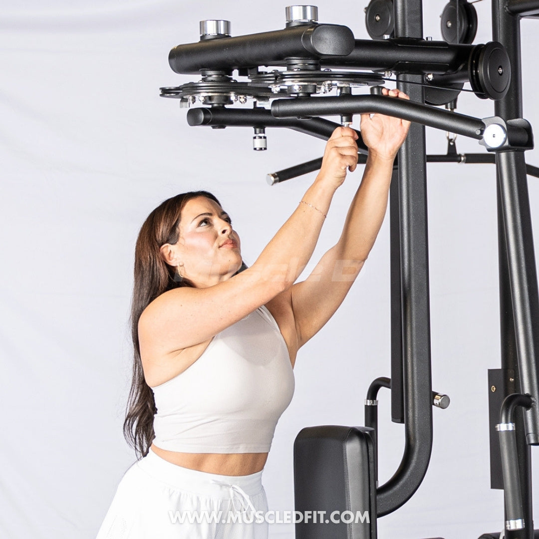 Megatron 4-Stack Jungle Gym w/ Pec/Rear Delt & Functional Column