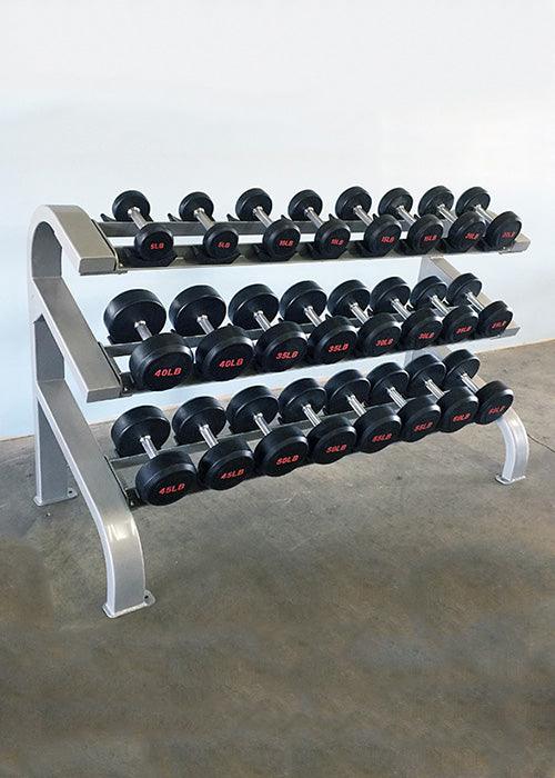 Three Tier 12 Pairs Dumbbell Rack – Muscle D Fitness