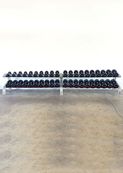 Two Tier 8 Pairs Dumbbell Rack