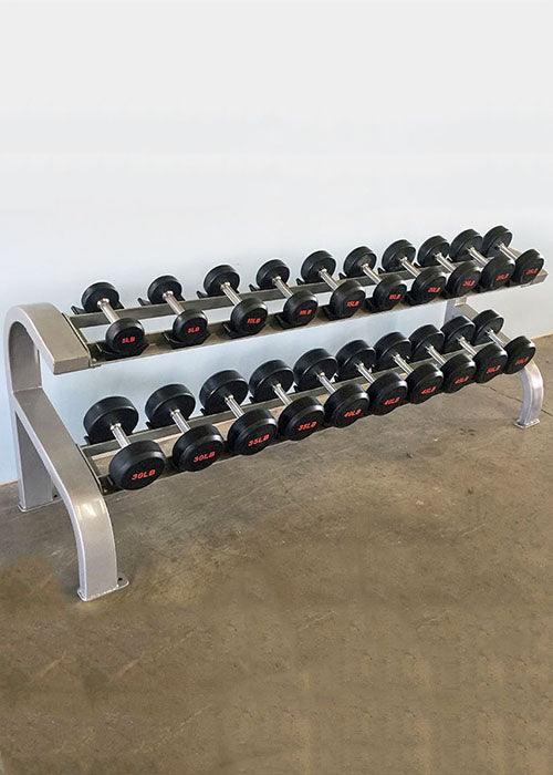 Two Tier 10 Pairs Dumbbell Rack