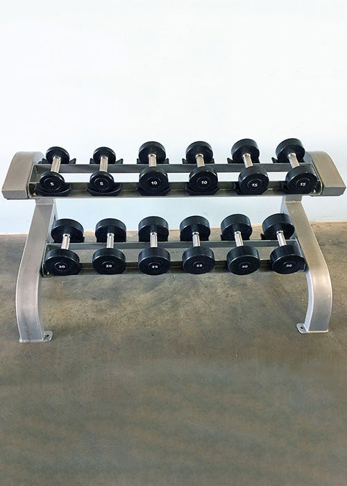 Two Tier 6 Pairs Dumbbell Rack