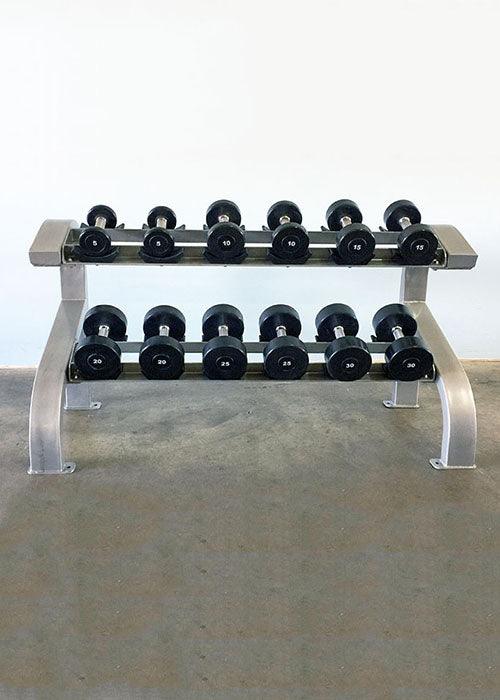 Two Tier 6 Pairs Dumbbell Rack