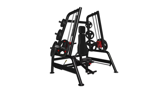 Power Leverage V2 Convergent Bench - Muscle D Fitness - Flat, Incline, Shoulder Press