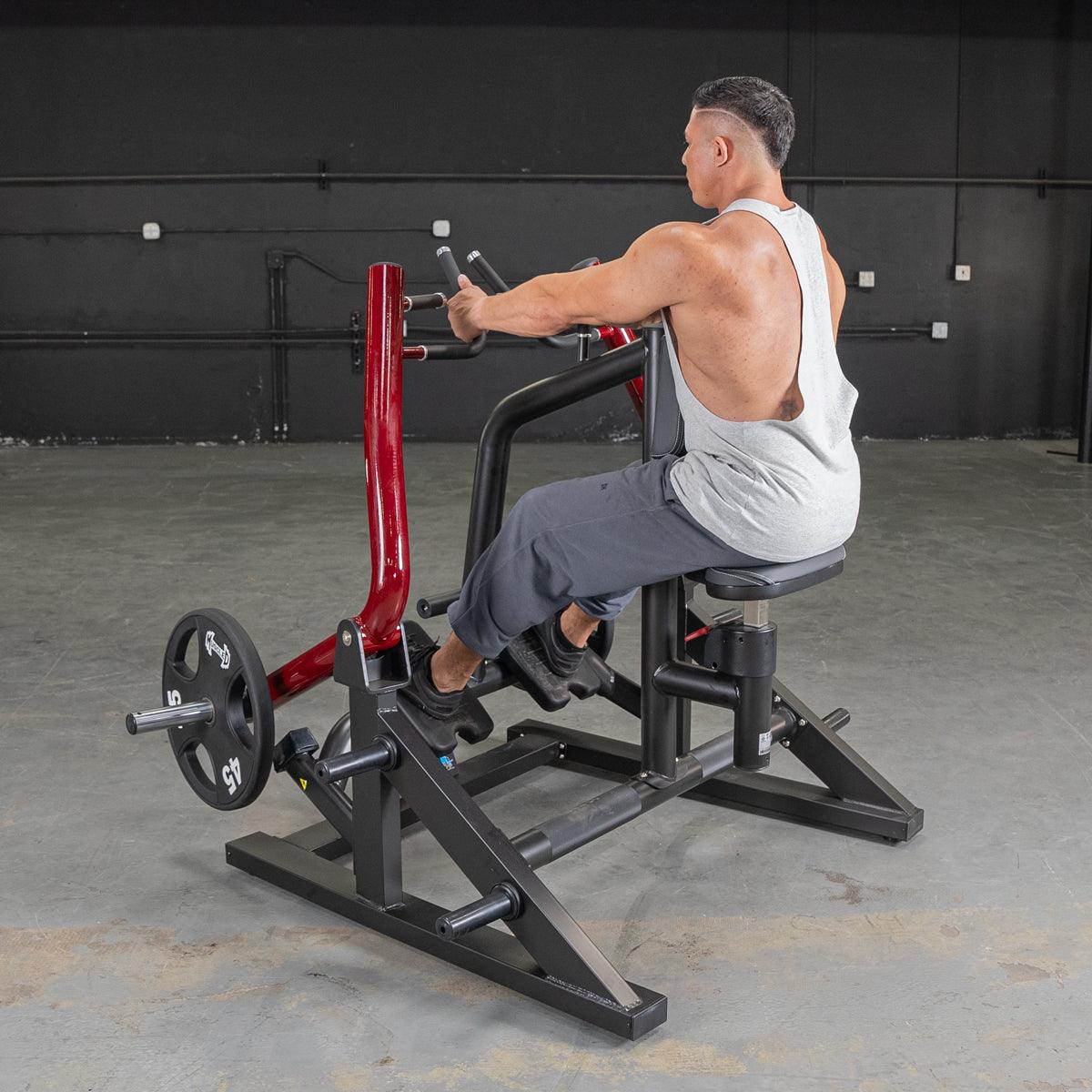 Power Leverage V2  Iso Lateral Seated Row - Muscle D Fitness