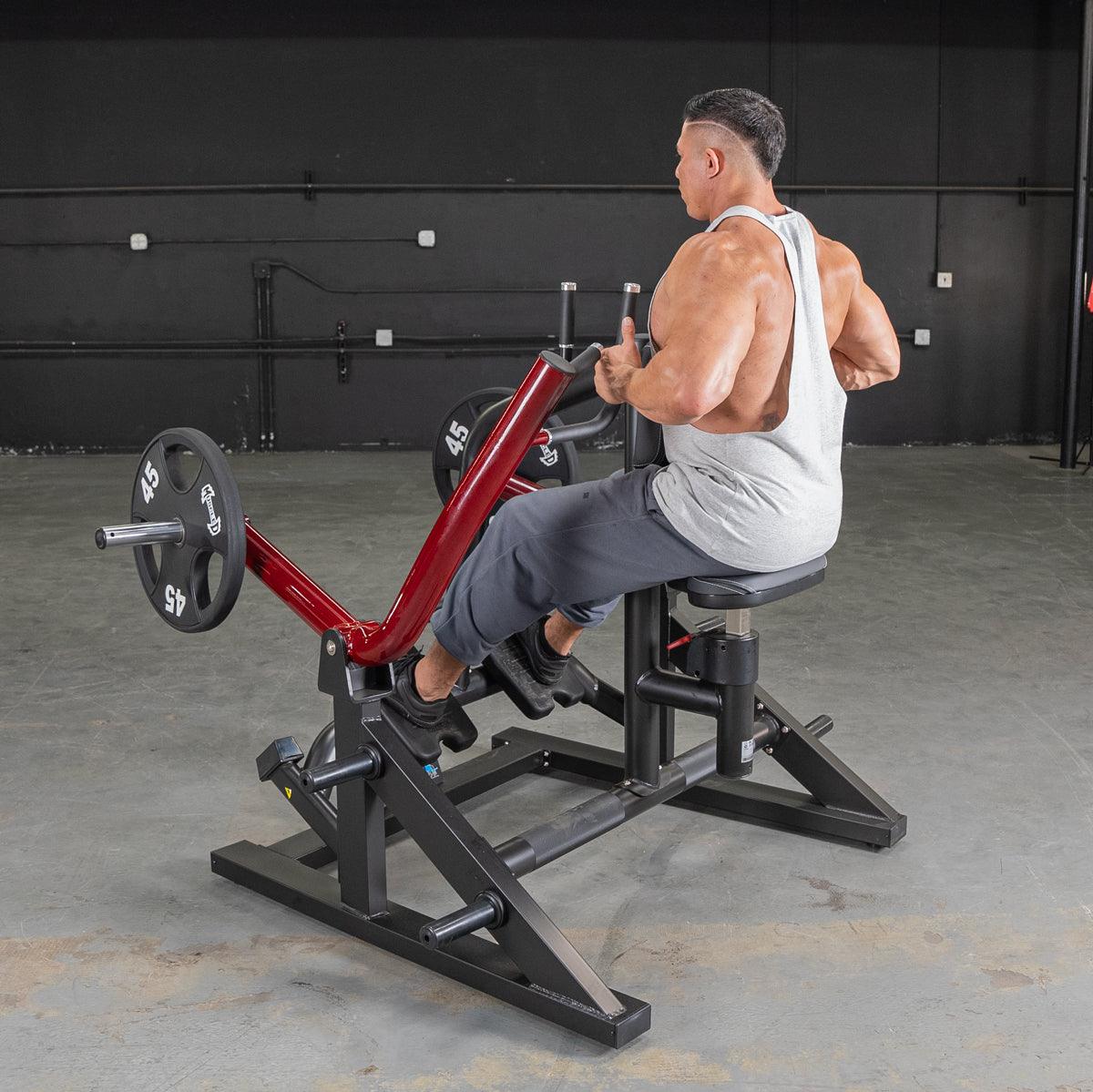 Power Leverage V2  Iso Lateral Seated Row - Muscle D Fitness