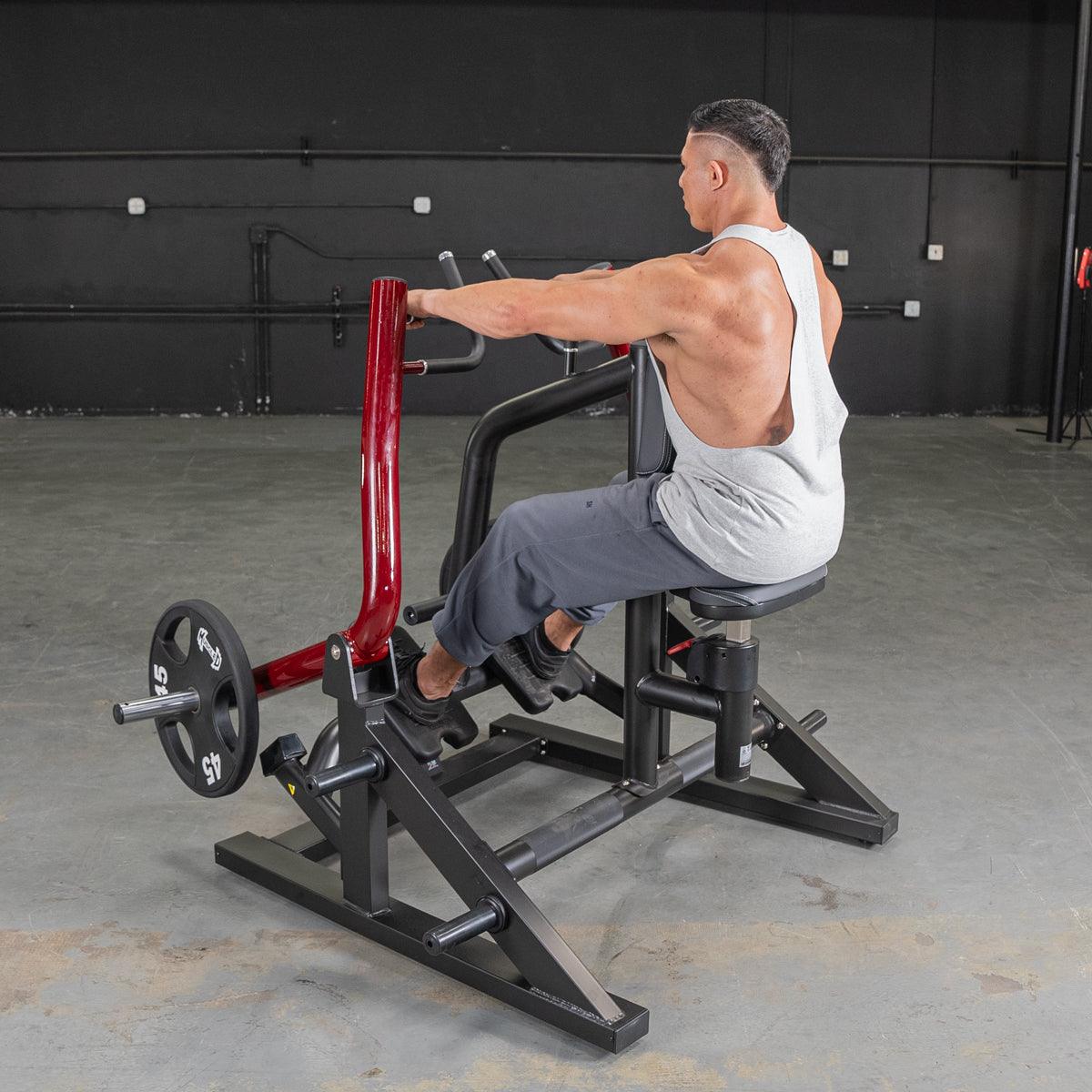 Power Leverage V2  Iso Lateral Seated Row - Muscle D Fitness