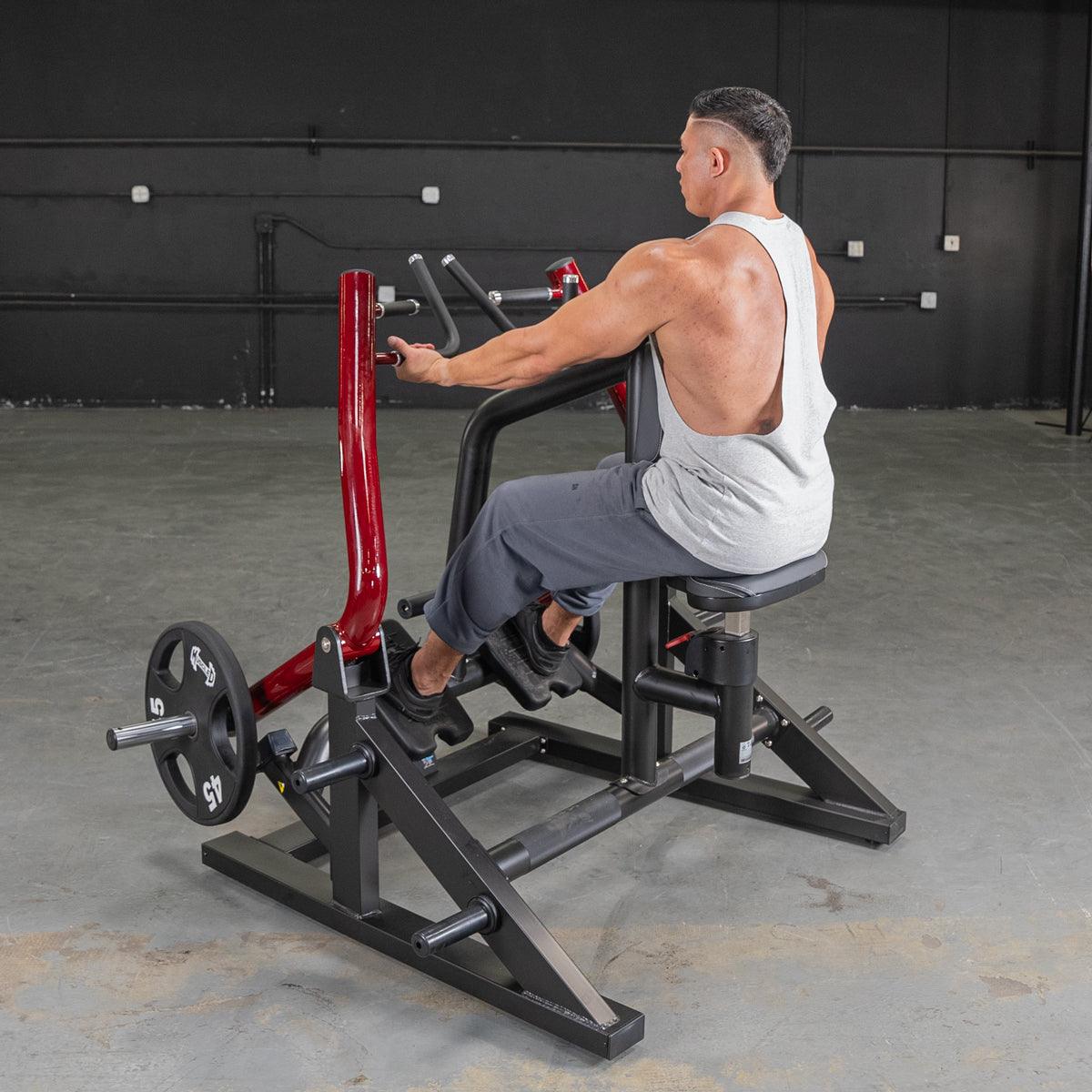 Power Leverage V2  Iso Lateral Seated Row - Muscle D Fitness