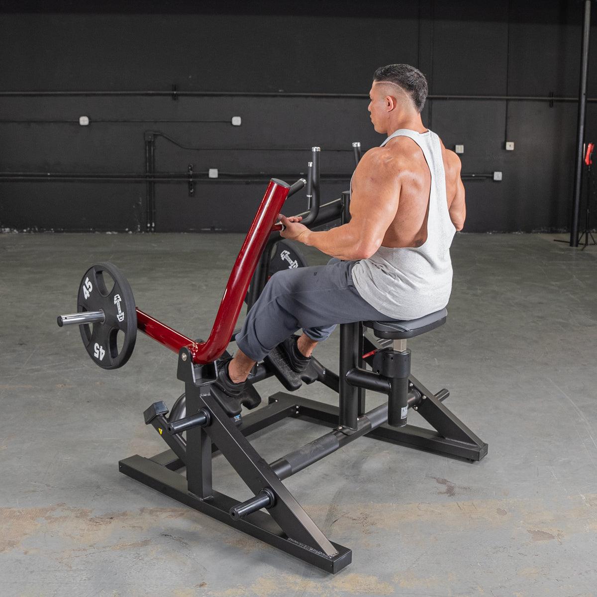 Power Leverage V2  Iso Lateral Seated Row - Muscle D Fitness