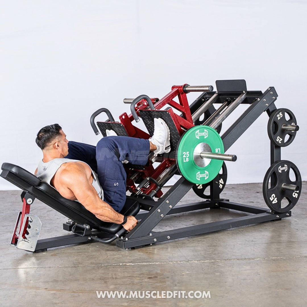 Pro Strength Dual Leg Press - Muscle D Fitness - Plate Loaded - Iso-Lateral - 45-Degree