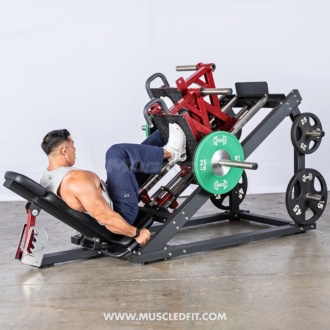 Pro Strength Dual Leg Press - Muscle D Fitness - Plate Loaded - Iso-Lateral - 45-Degree