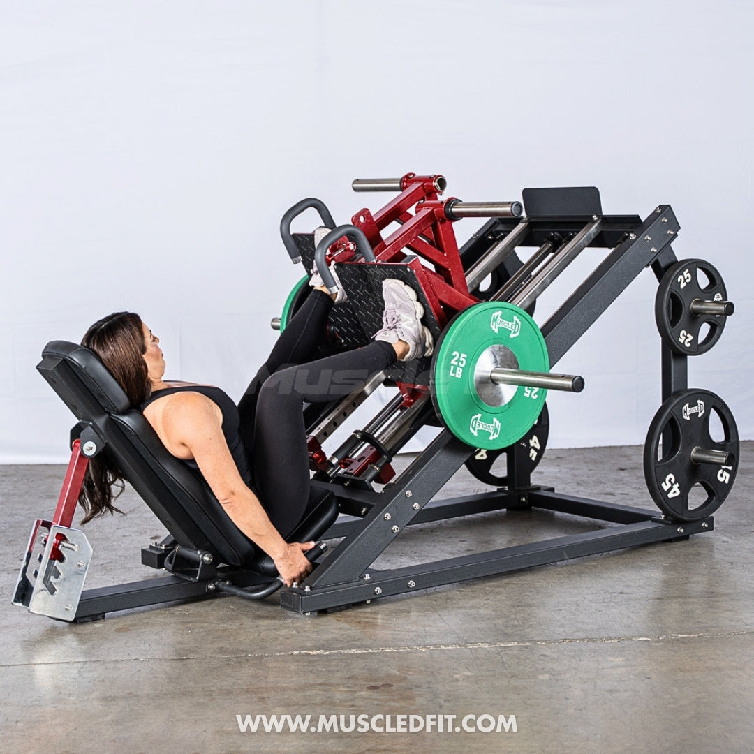 Pro Strength Dual Leg Press - Muscle D Fitness - Plate Loaded - Iso-Lateral - 45-Degree