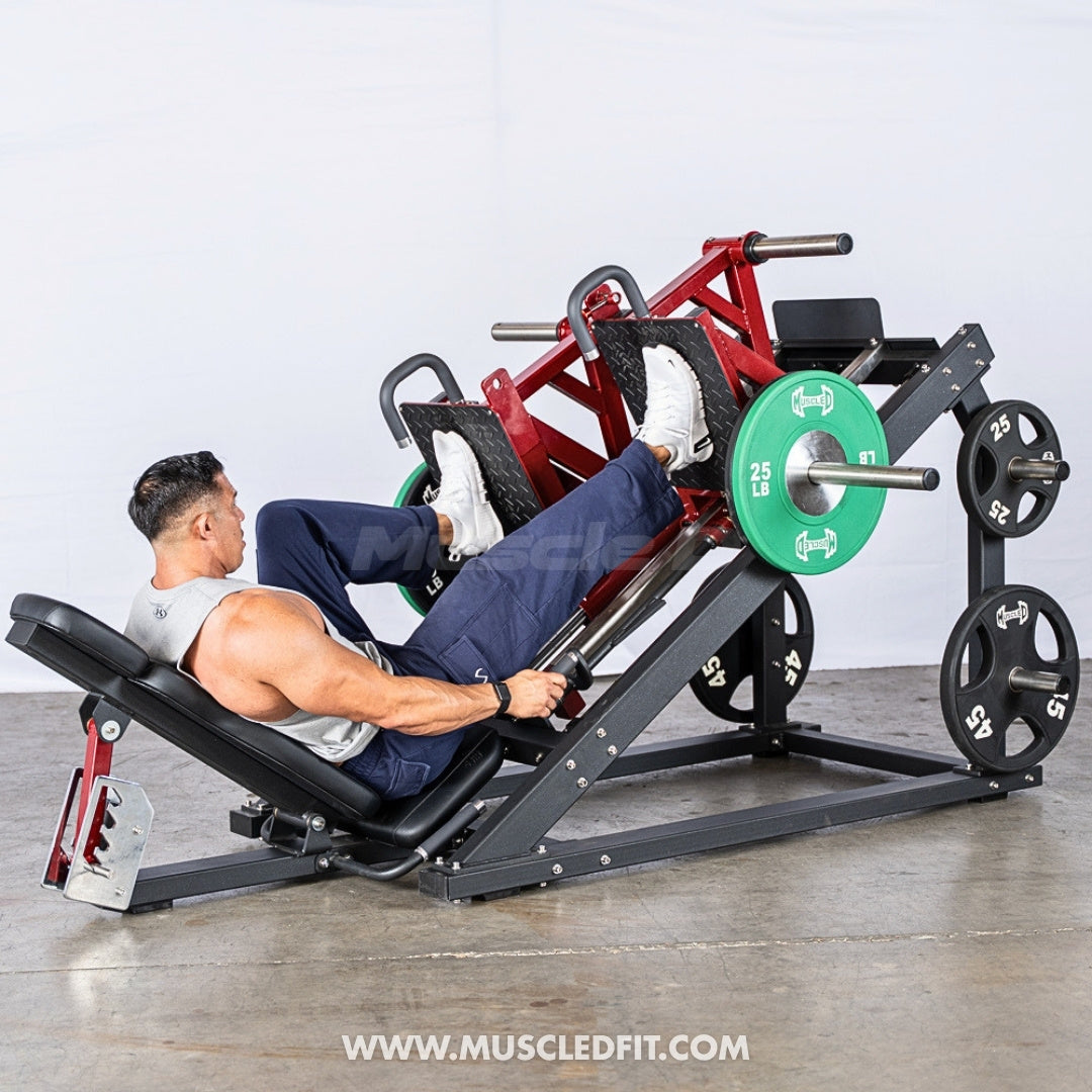Pro Strength Dual Leg Press - Muscle D Fitness - Plate Loaded - Iso-Lateral - 45-Degree