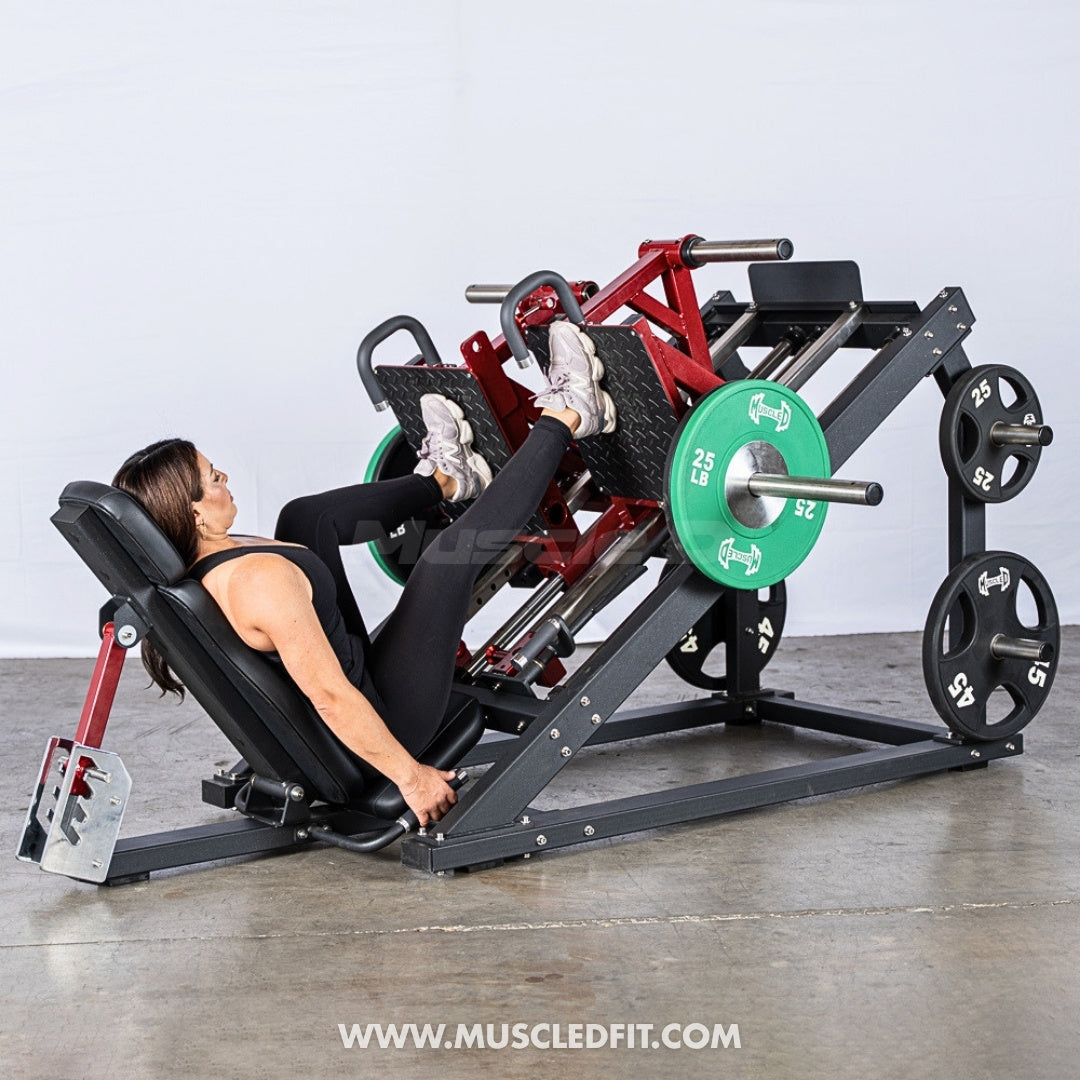 Pro Strength Dual Leg Press - Muscle D Fitness - Plate Loaded - Iso-Lateral - 45-Degree