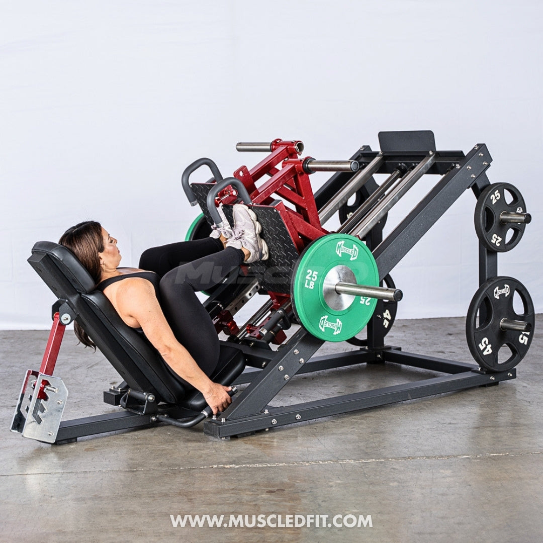 Pro Strength Dual Leg Press - Muscle D Fitness - Plate Loaded - Iso-Lateral - 45-Degree