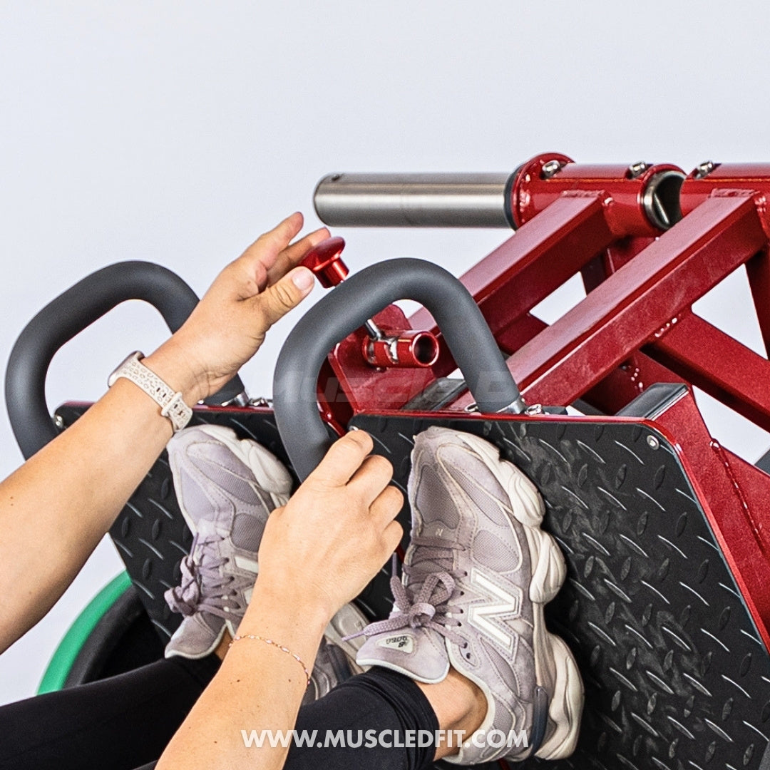 Pro Strength Dual Leg Press - Muscle D Fitness - Plate Loaded - Iso-Lateral - 45-Degree
