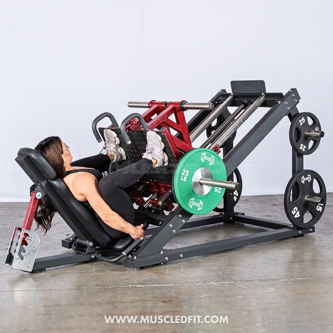 Pro Strength Dual Leg Press - Muscle D Fitness - Plate Loaded - Iso-Lateral - 45-Degree