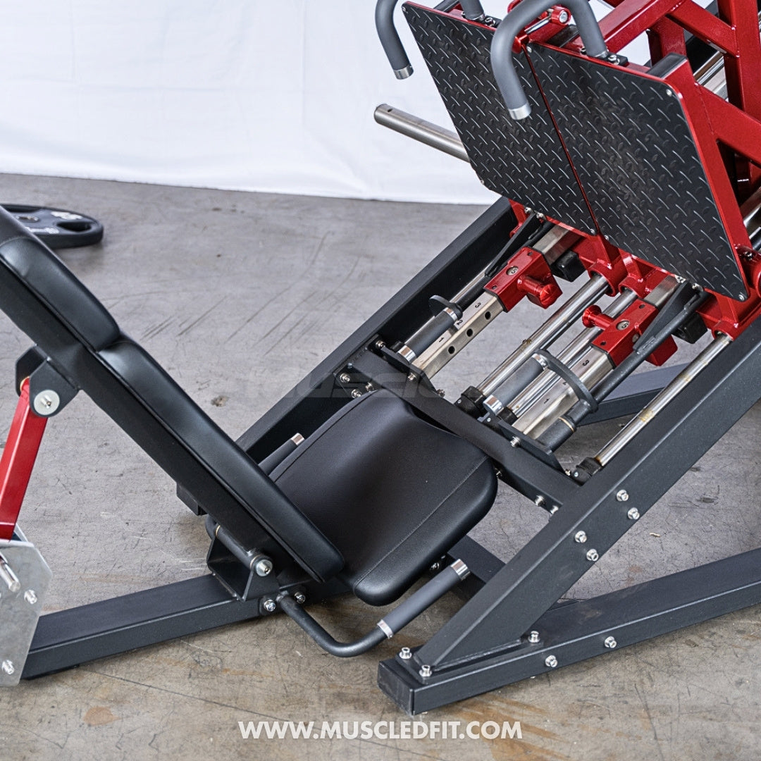Pro Strength Dual Leg Press - Muscle D Fitness - Plate Loaded - Iso-Lateral - 45-Degree