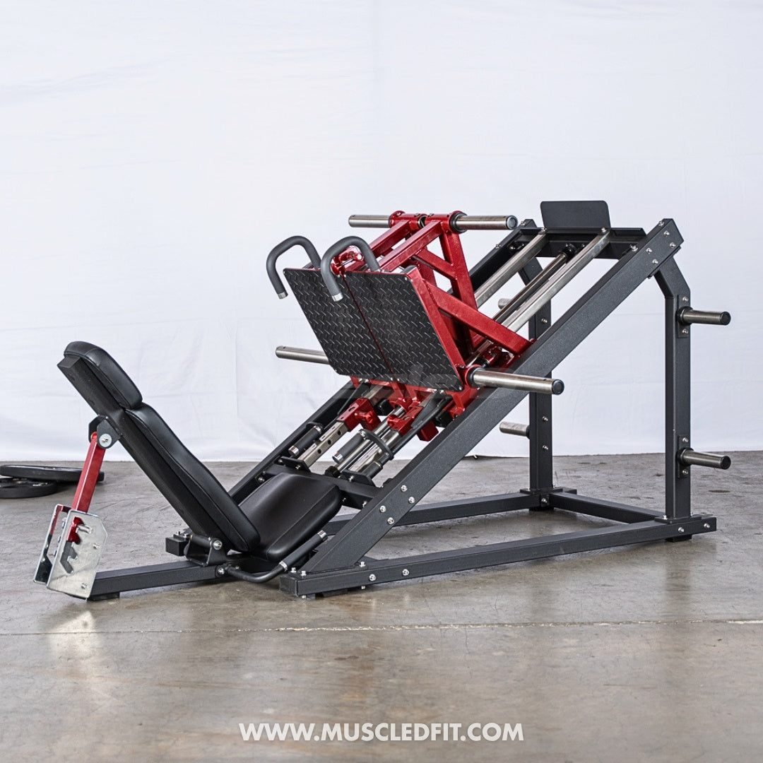 Pro Strength Dual Leg Press - Muscle D Fitness - Plate Loaded - Iso-Lateral - 45-Degree