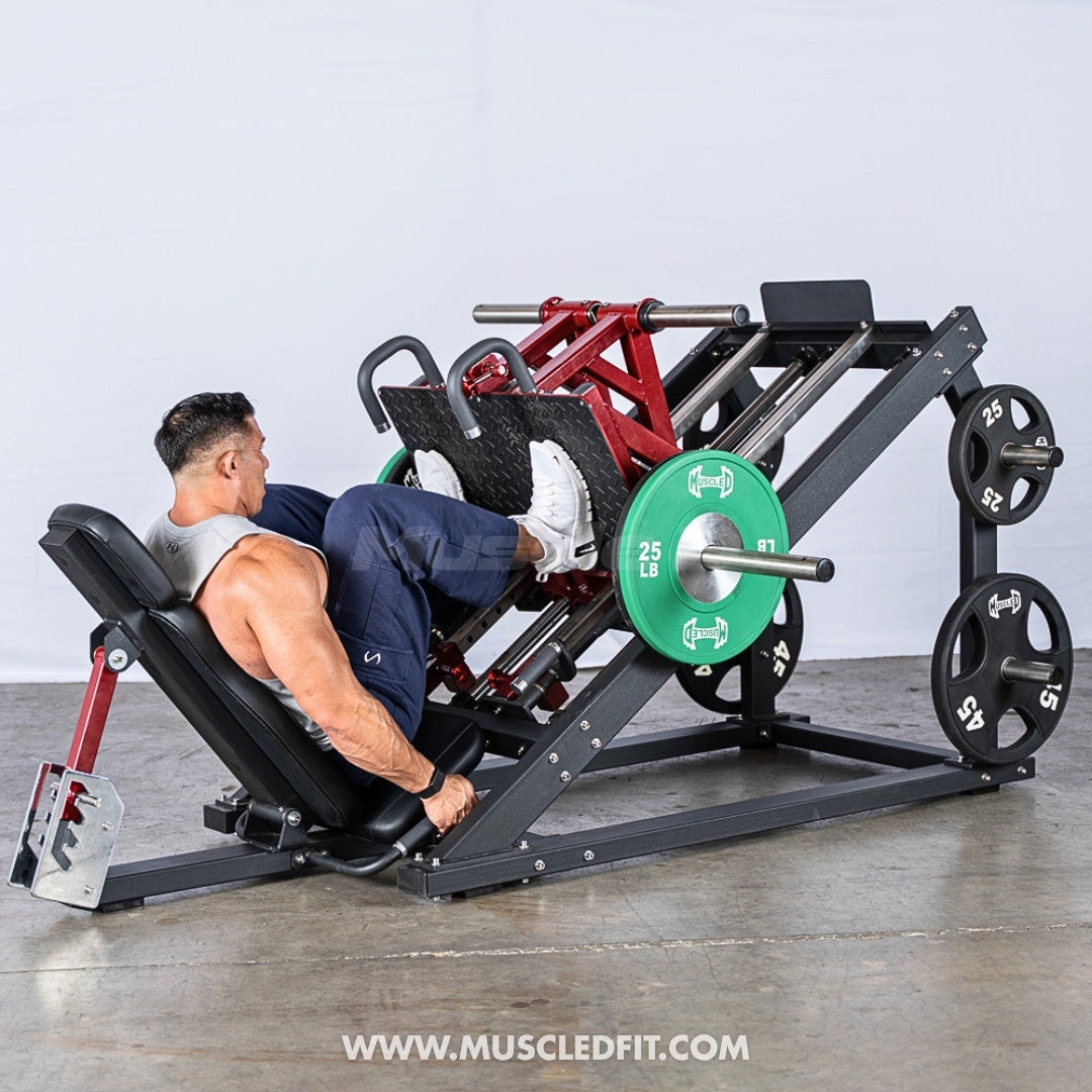 Pro Strength Dual Leg Press - Muscle D Fitness - Plate Loaded - Iso-Lateral - 45-Degree