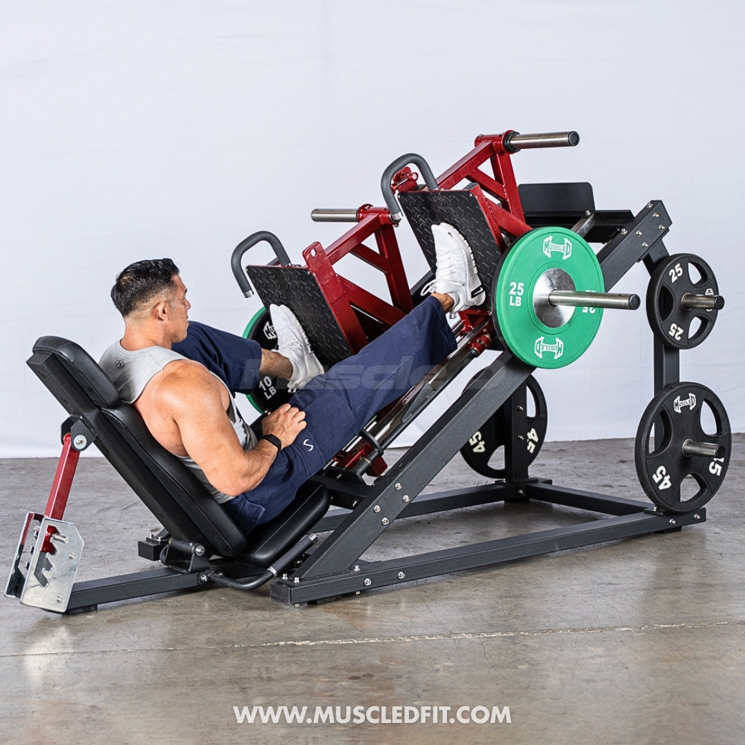 Pro Strength Dual Leg Press - Muscle D Fitness - Plate Loaded - Iso-Lateral - 45-Degree