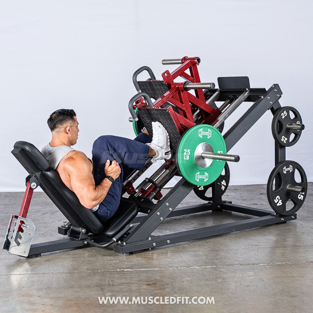 Pro Strength Dual Leg Press - Muscle D Fitness - Plate Loaded - Iso-Lateral - 45-Degree