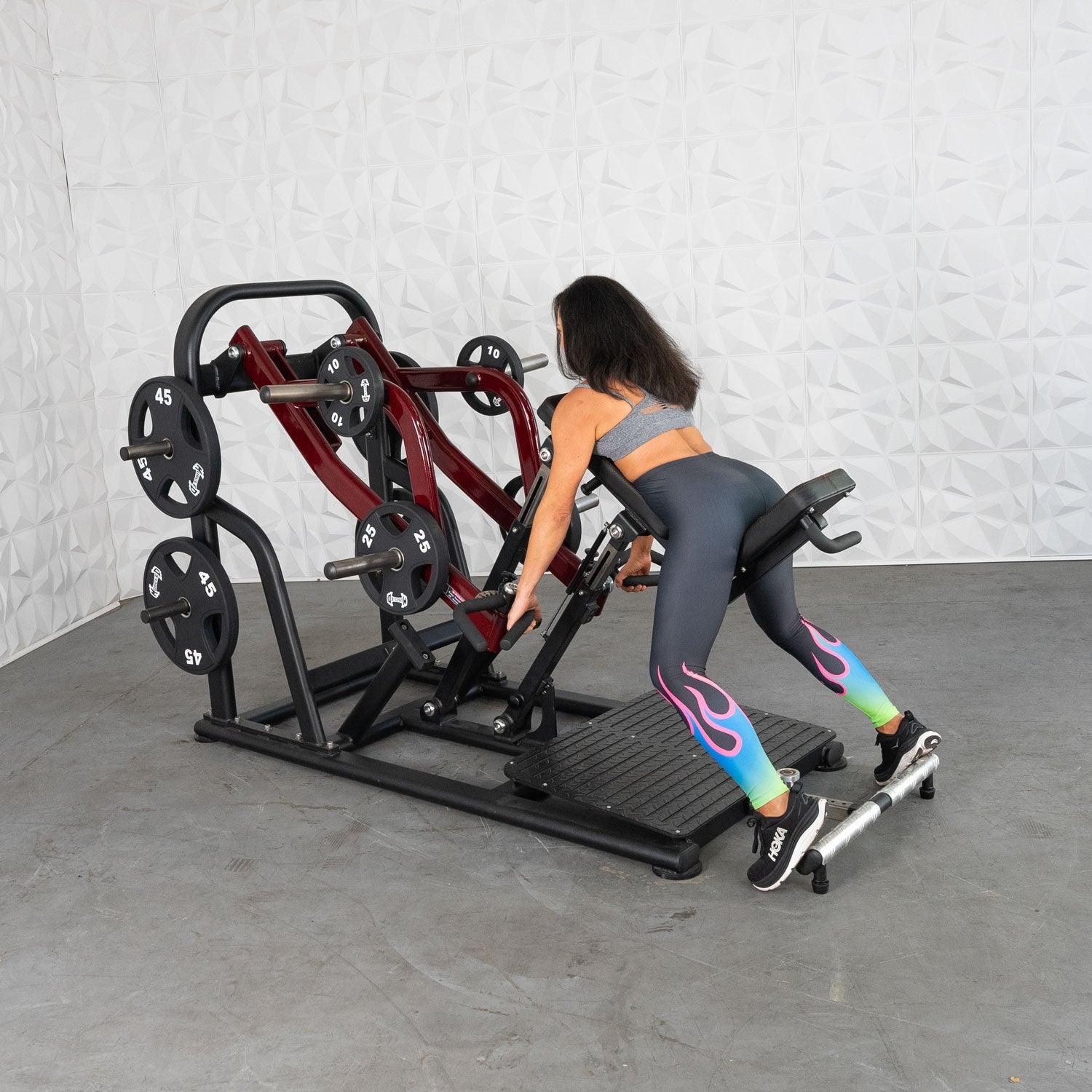 Girl training on a Pro Strength Dynamic Row - Chest Supported