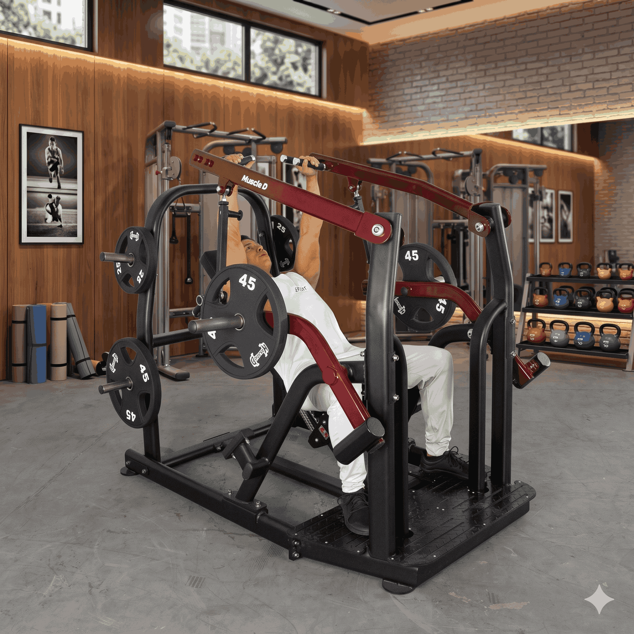 Muscle D Pro Strength Iso-Lateral Incline Press – Plate Loaded