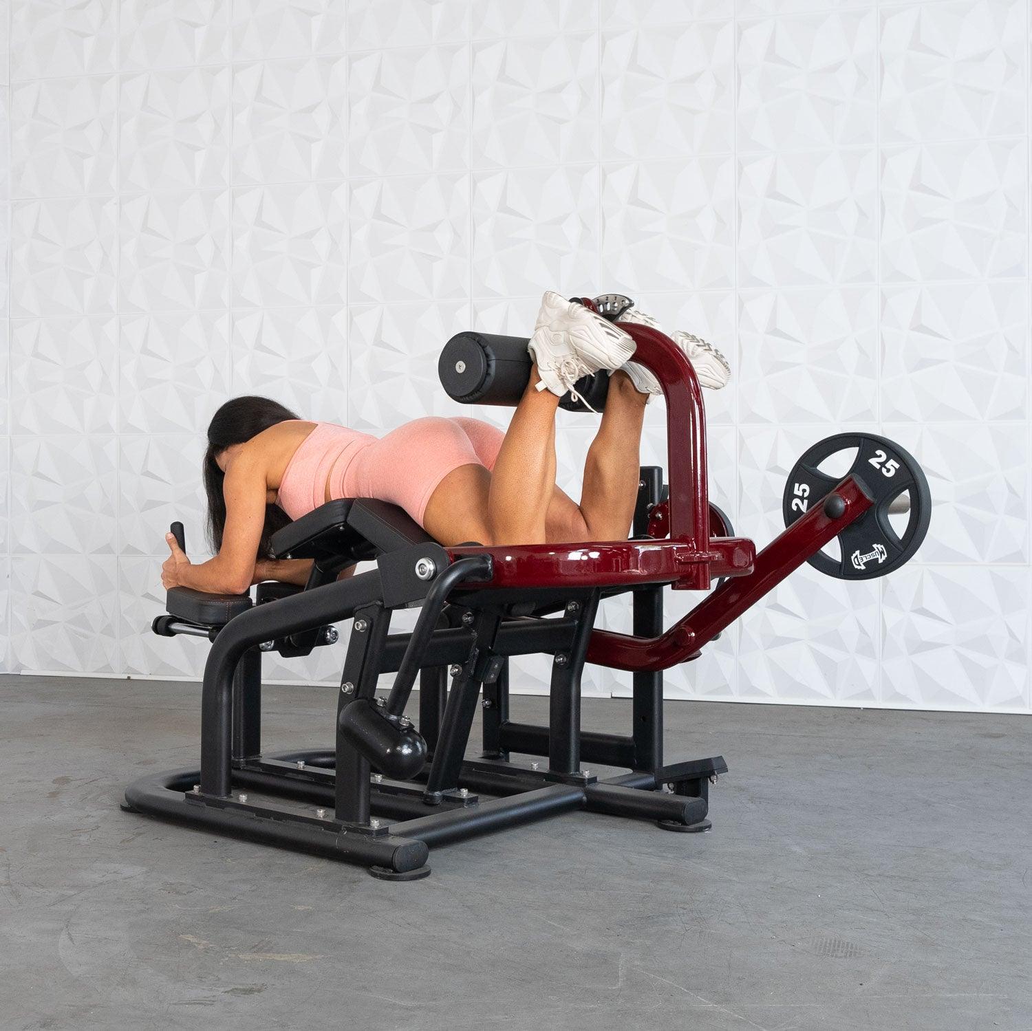 Pro Strength Plate Loaded Prone Leg Curl Machine