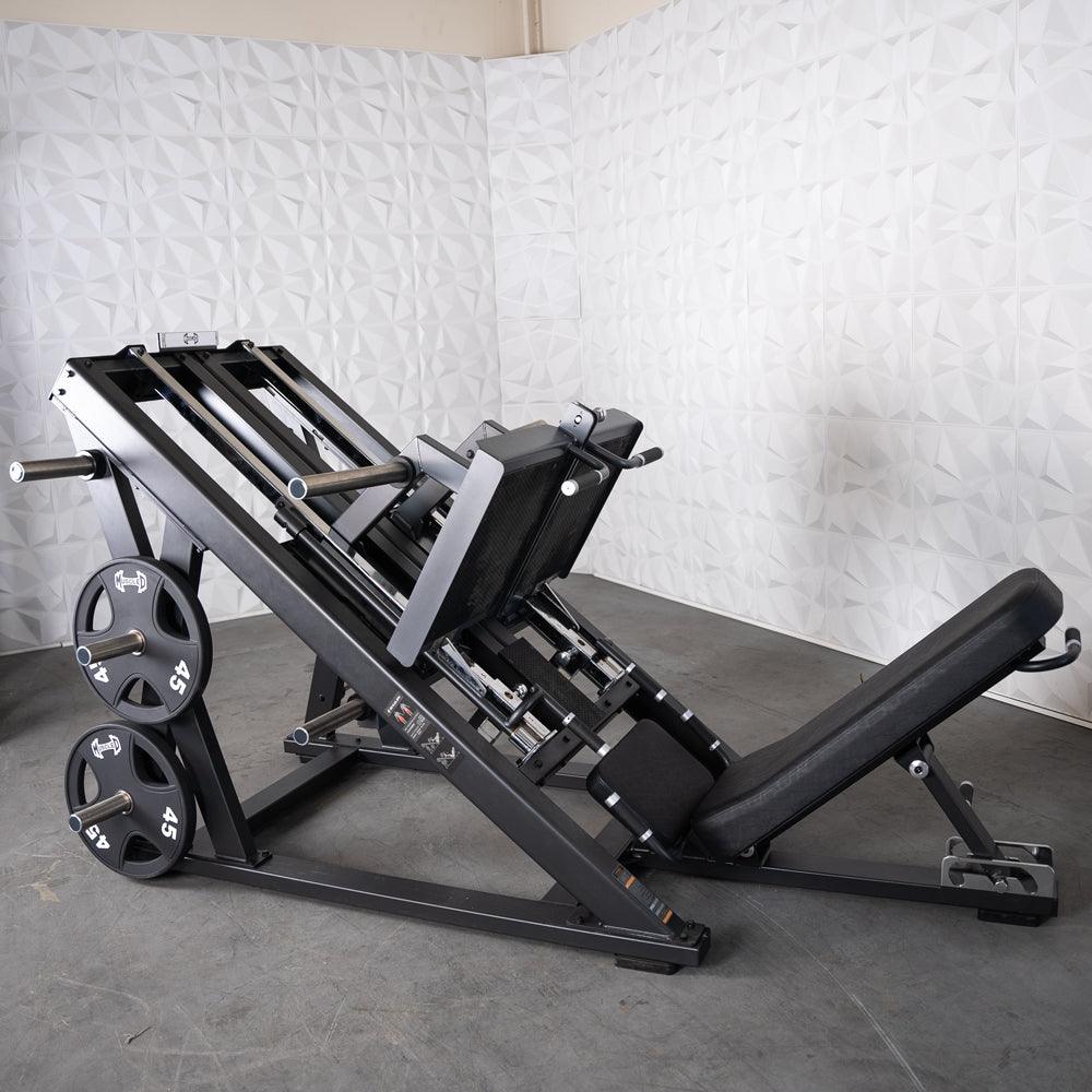 Pro Strength Dual Leg Press - Muscle D Fitness - Premium Adjustable Plate Loaded Iso-Lateral 45-DegreeLeg Press